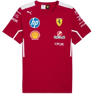 Puma Scuderia Ferrari F1 2025 Team T-Shirt - rot, - Größe: L - L