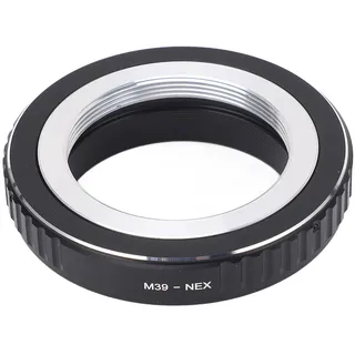 Objektivhalterungsadapter, Manueller Fokus für L39 M39-Objektiv, Manueller Fokus-Objektivadapter aus Aluminiumlegierung für NEX-C3, NEX-5C, A7, A7S, A7SII, A7RII, A7III,