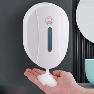 Automatischer Seifenspender zur Wandmontage, Schaumseifenspender (ohne Bohren), Infrarot-Induktion und wasserdicht, einstellbare Kapazität, für Hotels