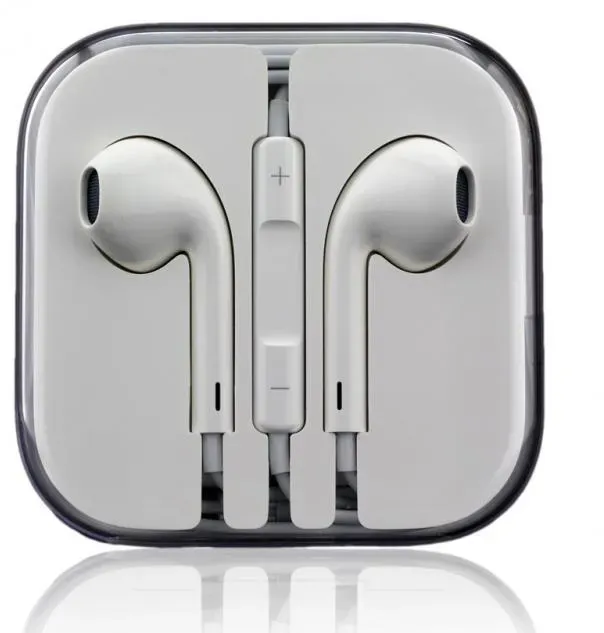 Apple EarPods mit Fernbedienung + Mikro, Klinkenstecker für iPhone, iPod, MD827ZM/A, MNHF2ZM/A