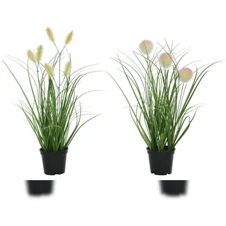 Decoris 1 Künstliches Ziergras 30cm Pampasgras Topfpflanzen Kunstpflanzen Kunstgräser Zimmerpflanzen Kunstblumen Tischdeko Kunstgras Pampas Gras Pflanze