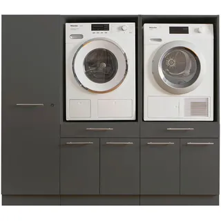 laundreezy Mehrzweckschrank-Set »LAUNDREEZY LDSK12«, grau