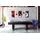 Poolbillardtisch schwarz blau 256 x 144 cm