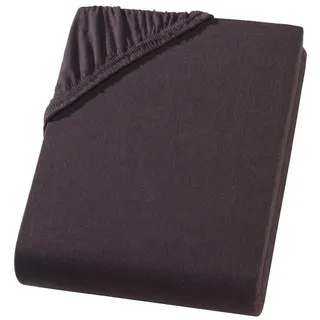 Carpe Sonno Spannbettlaken Jersey 160 x 200 cm Braun