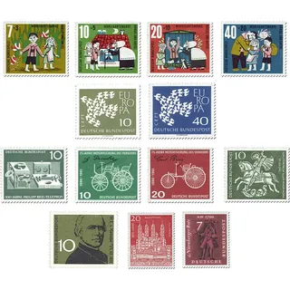 Briefmarken-Jahrgangssatz Deutschland 1961, postfrisch