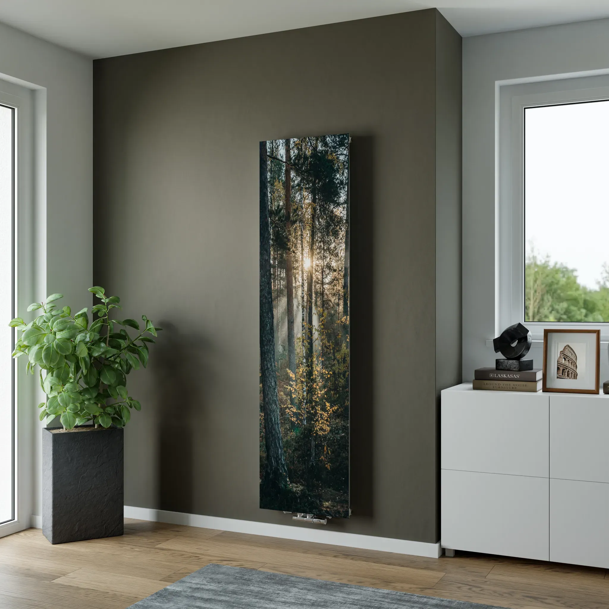 XIMAX Motivheizkörper P1 Plan Print 1800x595 mit Mittenanschluss 893 Watt Motiv ...