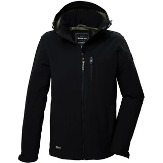 G.I.G.A. DX Herren Softshelljacke/Outdoorjacke mit abzippbarer Kapuze GW 29 MN SFTSHLL JCKT, schwarz, 4XL,