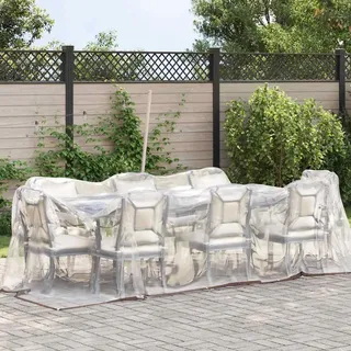 vidaXL Transparente Plane mit Ösen 2x4 m Polyethylen