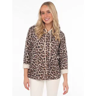 Zwilling Zwillingsherz Hoodie »"Leo"«, mit Kapuze und Leoprint Zwillingsherz Beige SM (S/M),