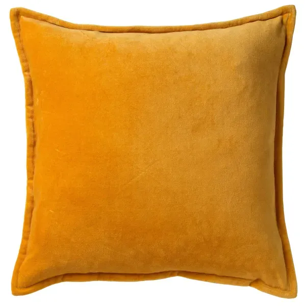 Dutch Decor Uni Samt Kissenhülle 'Caith' 50 x 50 cm Mehrere Farben (Farbe : Golden Glow - Gelb)