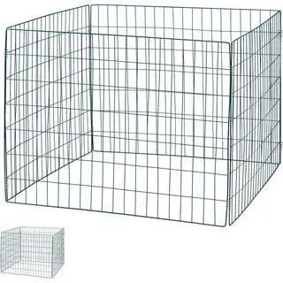 Relaxdays Komposter Metall, 2er Set, Dunkelgrün