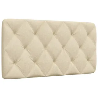 vidaXL Kopfteil-Kissen Creme 100 cm Stoff, Kopfteilkissen, Kopfkissen, Lesekissen, Kopfteilpolster, Rückenkissen, Kissen-Kopfteil, Kopfteil Polster
