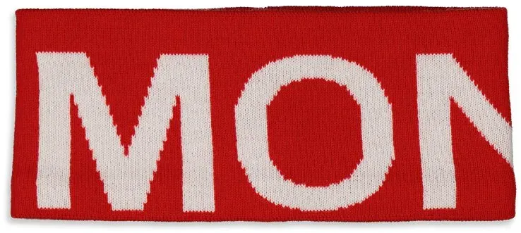 Mons Royale Unisex Arcadia Headband Logo Retro Red