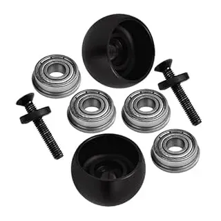 GPM Racing LOS264003 Promoto-MX Upgrades Side Wheel Replacement Lean Bar Wheel Set for LOSI 1:4 Promoto-MX Motorcycle Dirt Bike RTR FXR LOS06000 LOS06002 - Black