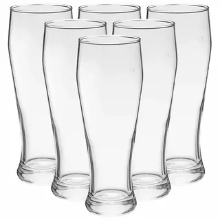 VAN WELL Weizenbierglas 0,5 l geeicht, 6er Set