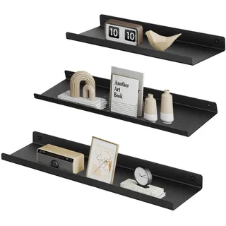 Songmics Wandregale aus Metall, 3er Set,