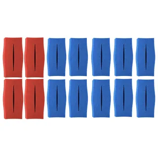 14 x Ersatz Filter Schwamm passend für Oase Biotec 30 (10x grob 10ppi + 4X fein 30ppi) | Set 10x Blau 4X Rot