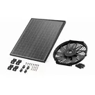 VEVOR Solar Abführung Ventilator Belüftung Lüfter Φ340x70mm inkl. Thermostat