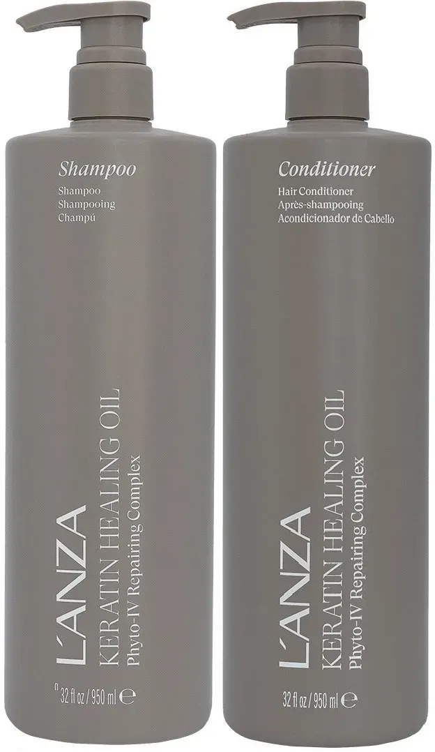 Lanza Keratin Healing Oil Bundle Shampoo 950 ml & Conditioner 950 ml