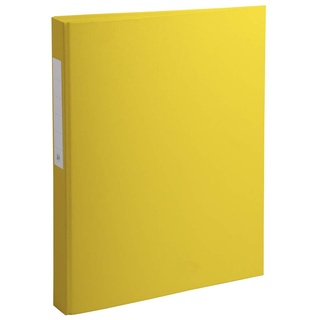 Exacompta 54386E Ringbuch PP, 2-Ring-Mechanik, DIN A4 gelb