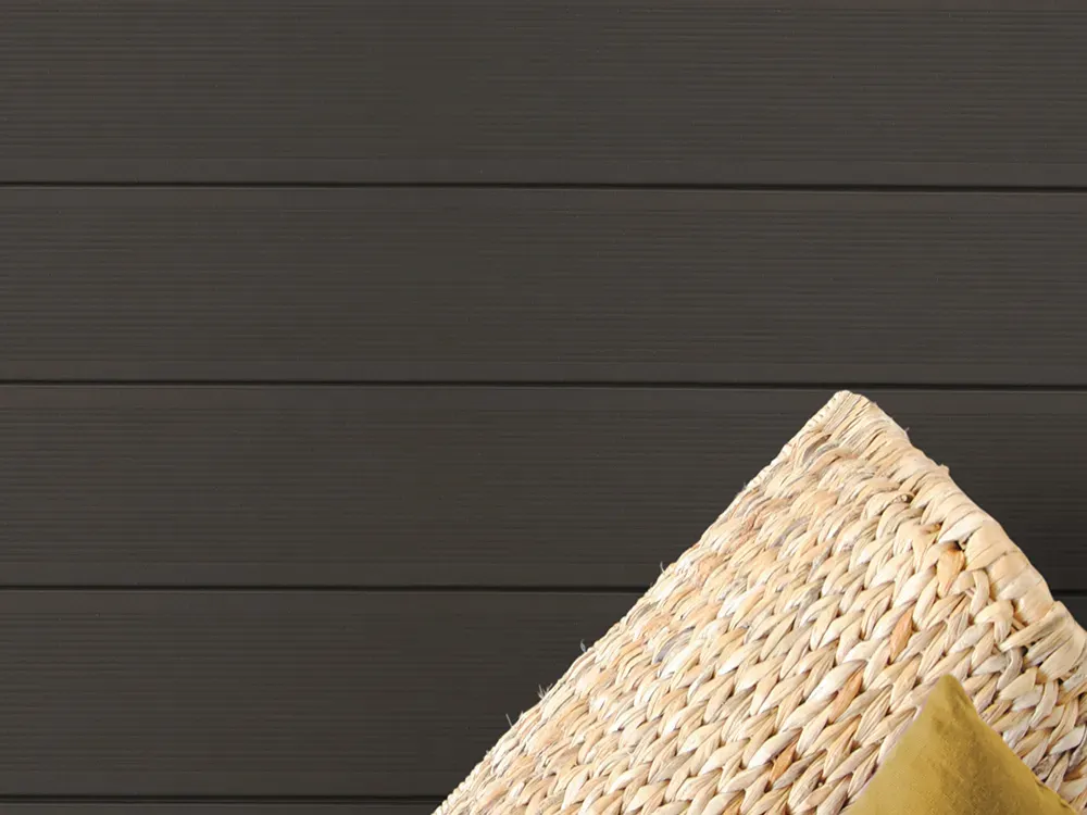 26x145 mm Kovalex® Standard WPC-Terrassendiele, graubraun, ungebürstet, Vollprofil Längen:1,00 bis 6,00m, Profil: grob/fein