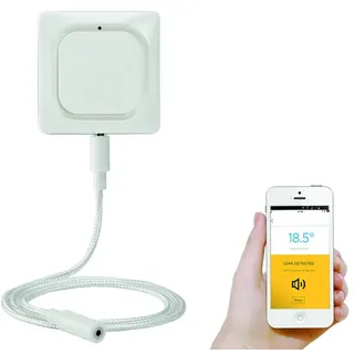 HONEYWELL HOME resideo Wi-Fi/WLAN Wasser- und Frostmelder mit Kabelsensor, weiß, W1KS