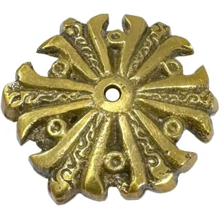Verzierte Messing-Uhr mit Knopf, Großvater, langes Gehäuse, Möbel-Ornament (15)