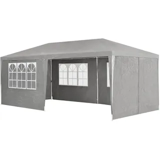 Juskys Partyzelt 3 x 6 m  dunkelgrau