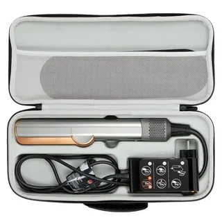 YIIWAY Harte Tasche Hülle Kompatibel mit Dyson Airstrait HT01 Haarglätter, Schutzhülle Case Tragetasche, Nur Tasche - Schwarz YC86001