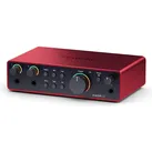Focusrite Scarlett 2i2 – 4th Generation, Audio Interface, Rot, Schwarz