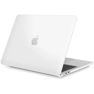TECOOL Hülle nur Kompatibel mit MacBook Pro 16 Zoll 2019 mit Touch Bar (A2141), Ultradünne Schutzhülle Hartschale Case, Frostweiß