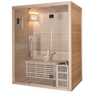 Wellis Igneus Hemlock finnische Sauna 150x105x190cm Komplett-Set inkl. Saunaofen