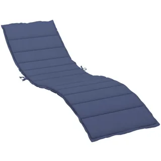 vidaXL Sonnenliegen Auflage 200 x 60 x 5 cm blau 1 St.
