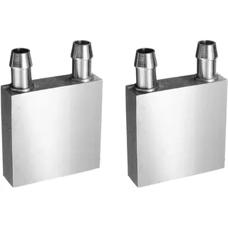 Marclix 2X Aluminium WasserküHlblock 40X40X12mm KüHler für Computer CPU KüHler