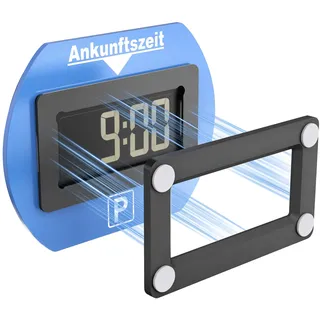 XMoving Metall Magnetische Halterung für Needit Park Lite, Aluminium Auto Halterung mit Magneten & Klebepads, Langlebig, Zuverlässig, Kompatibel mit Needit Elektronische Parkscheibe