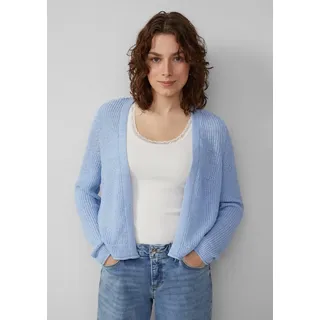 QS Strickjacke aus Bändchengarn hellblau XL