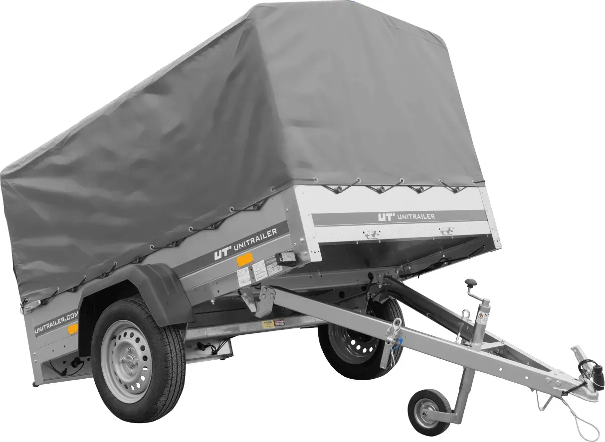 PKW-Anhänger 200x125 UNITRAILER GARDEN 201 KIPP mit grauer Hochplane