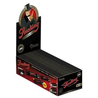 Smoking Deluxe Regular kurze Blättchen ultra dünn 60 Blatt 25 Heftchen