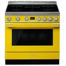 Smeg Kombistandherd, SMEG CPF9IPYW, Induktion, Gelb, 90 cm
