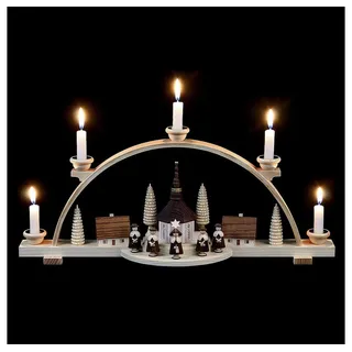 Müller GmbH Müller Schwibbogen Kurrende kleines Dorf natur 47 x 11 x 20 cm