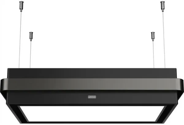 Franke Mythos Masterpiece Suspended FMYS BK/AN F80 KL - Inselhaube mit 5 Jahre Garantie, Black Matt/Anthracite, 345.0726.996, ca. 85 cm