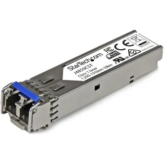 Startech Gigabit LWL SFP Transceiver Modul - HP J4859C kompatibel - SM/MM LC mit DDM - 10km, - 550m - 1000B..., Transceiver, Silber