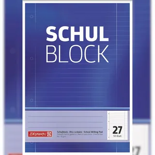 Brunnen Schulblock A4 Lineatur 27 50 Blatt