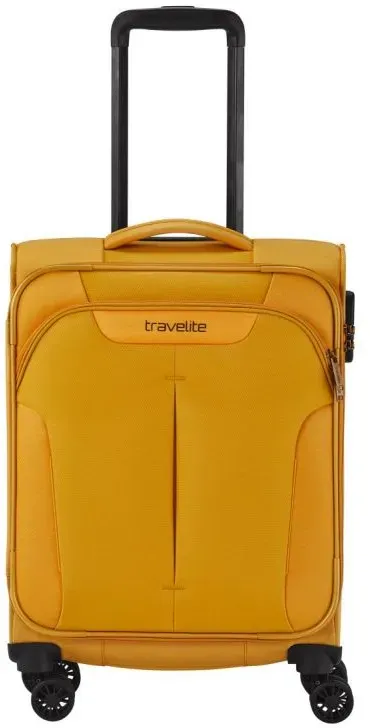 Travelite Croatia Trolley S 55 Curry Koffer mit 4 Rollen Weichgepäck