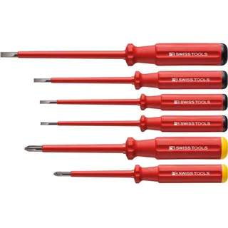 PB SWISS TOOLS Schraubendreher-Satz VDE 6-teilig Schlitz/PH im Karton
