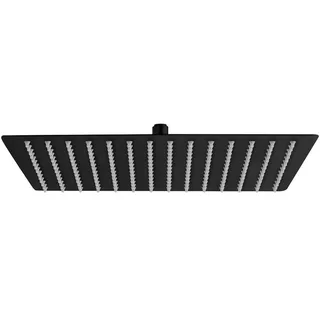 Aloni Regendusche Kopfbrause Quadrat Schwarz matt 40 x 40 cm