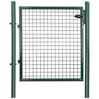 Songmics Gartentor 106 x 90 cm Grün/Stahl