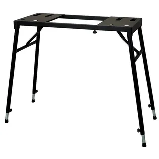 Gewa Geräteständer EQS-10 (Klavier Equipment, Keyboard und E-Piano, Höhenverstellbar, Breitenverstellbar, leichtes Gewicht, hohe Belastbarkeit, platzsparend), Schwarz