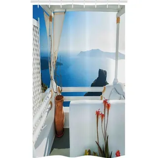 ABAKUHAUS Duschvorhang 120 x 180 cm blau