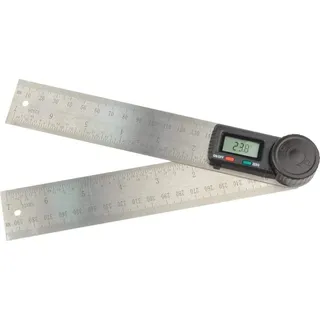Brüder Mannesmann Werkzeuge Brüder Mannesmann M81220 Digitaler Winkelmesser 200 x 200mm 360°